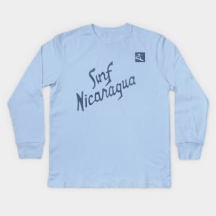 Surf Nicaragua ● Chris Knight Real Genius Fan Art Kids Long Sleeve T-Shirt